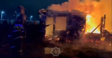 пожар в Костанае